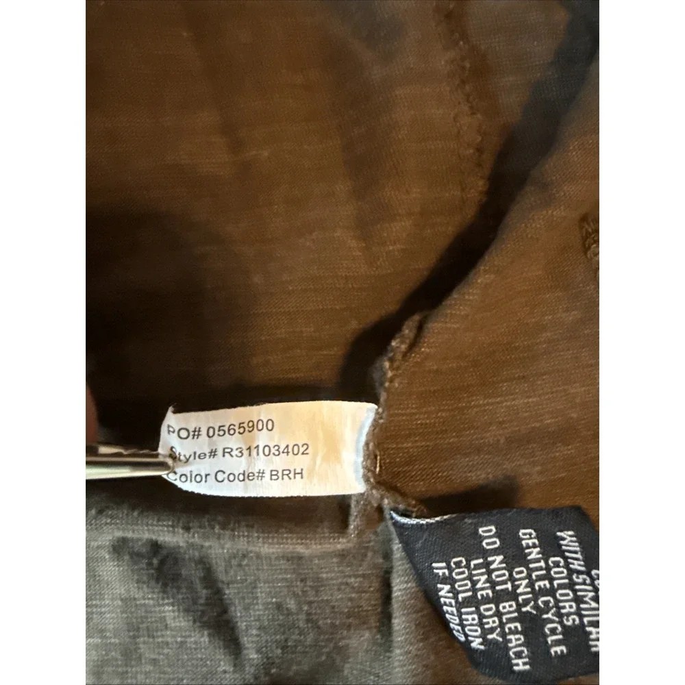 Rusty Brown Zip Sweatshirt Hoodie Men's Medium Without‎ Ear Buds